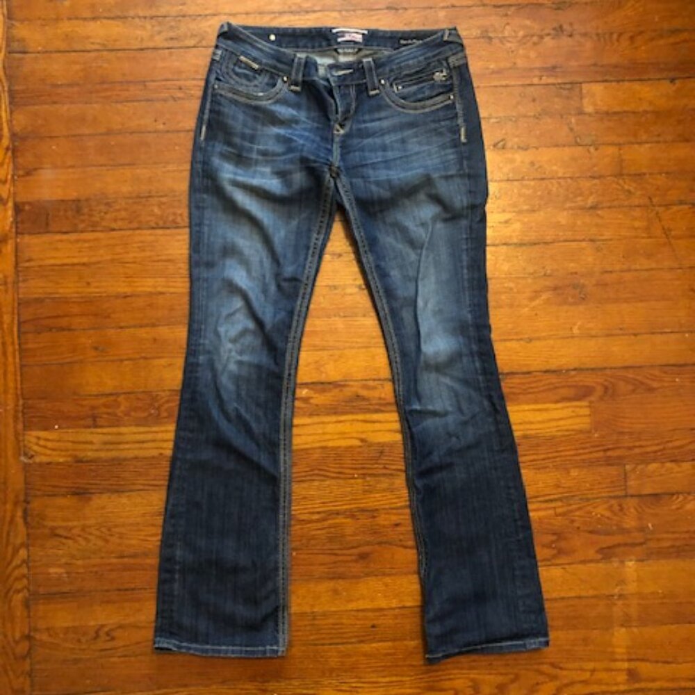 Rerock Express Barely Boot Cut Jeans Size 8l - image 1